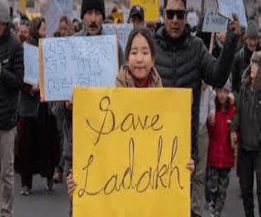 Protests in Ladakh